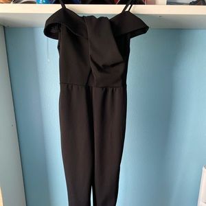 Charlotte Russe Strapless Black Jumpsuit
